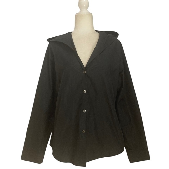 Peter O. Mahler Hooded Ultra Lightweight Rain Jacket  Black Made in Germany - Picture 8 of 11